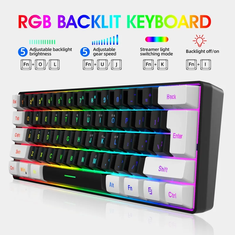 طقم لوحة مفاتيح وماوس للألعاب  - مراجعة Gaming Keyboard And Mouse Combo Wireless وسعره
