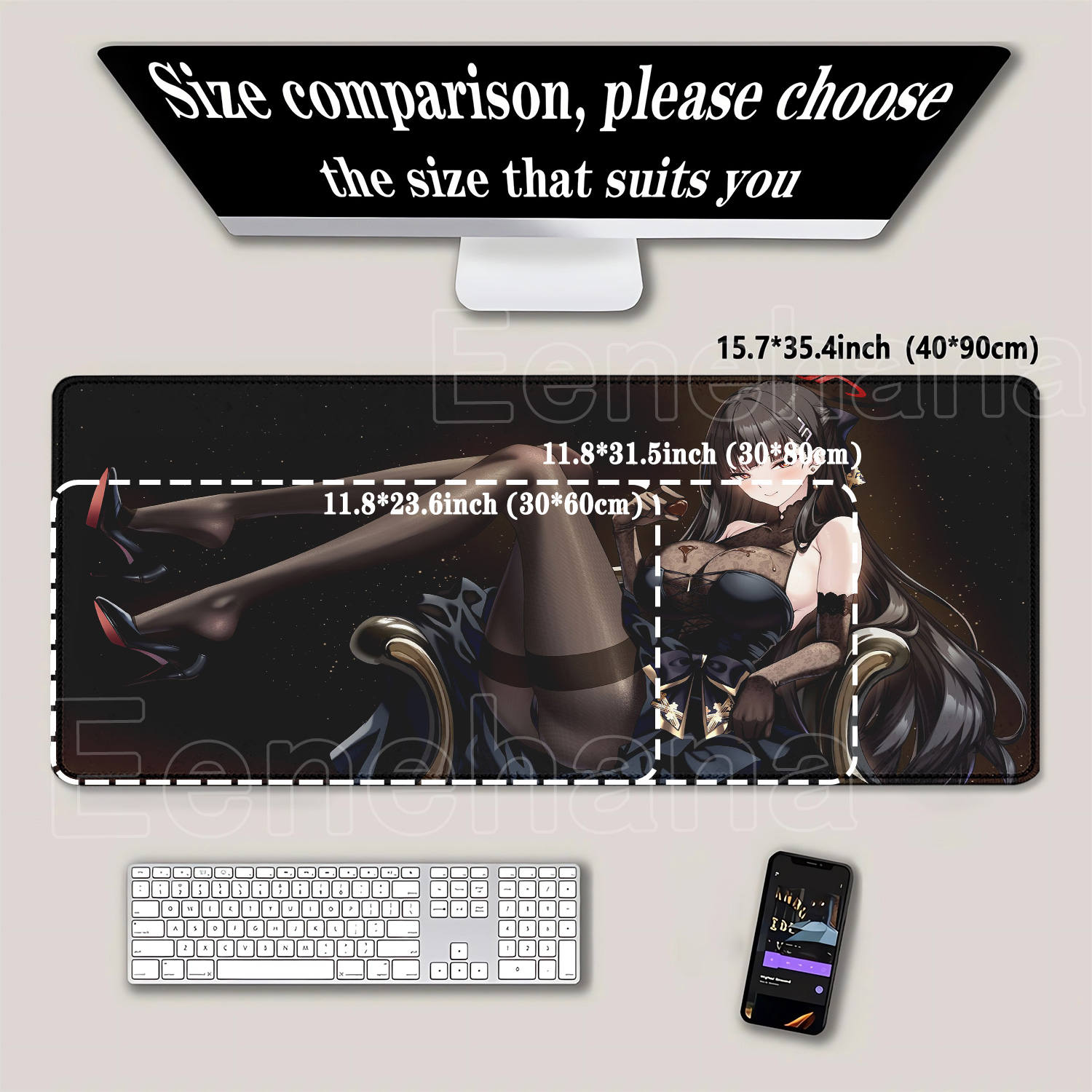 بساط مكتب أنيمي للفتيات من جيم - مراجعة Gaming Keyboard Blue وسعره