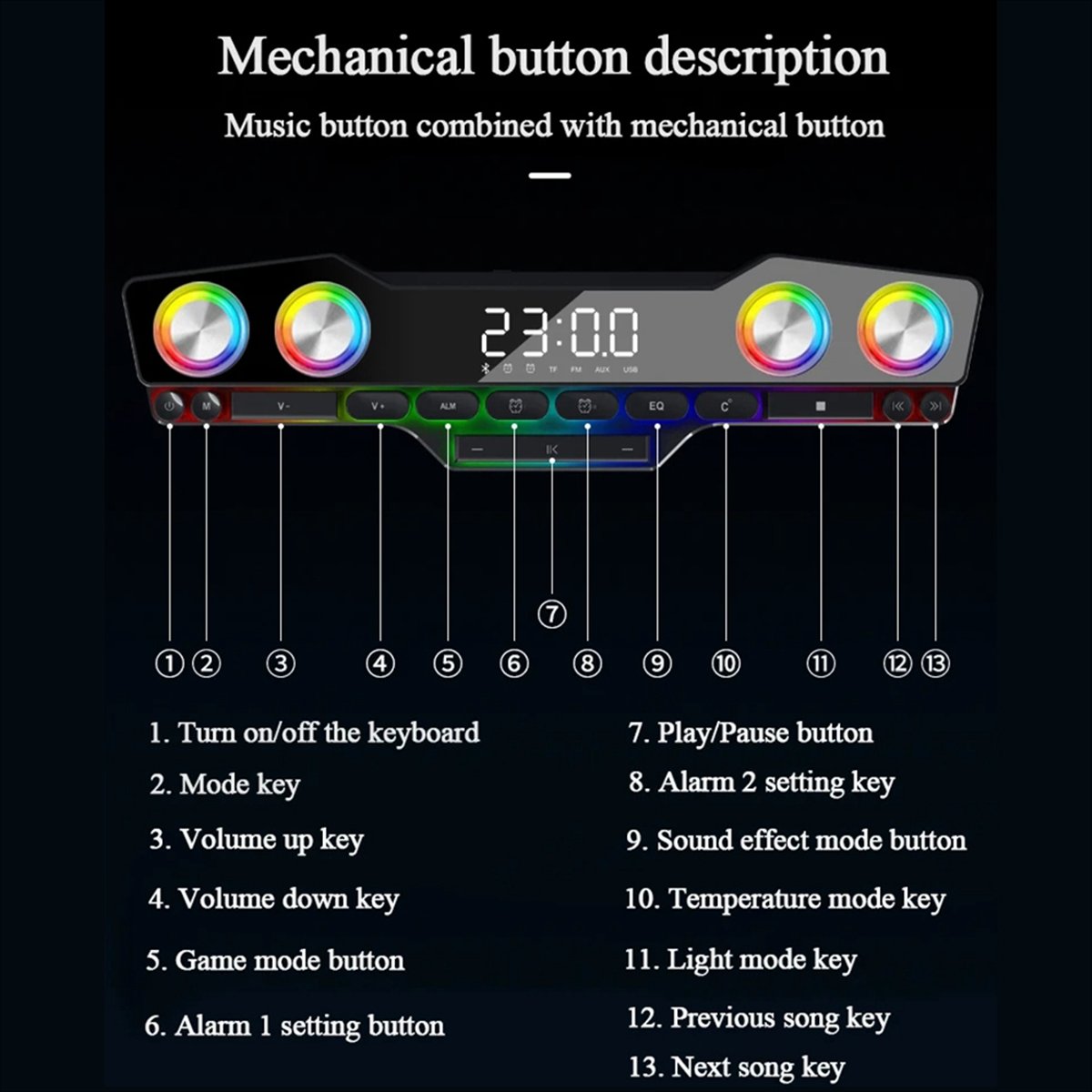 مكبرات صوت DTC5 V18 بألوان مبه - مراجعة Gaming Keyboard Bluetooth وسعره