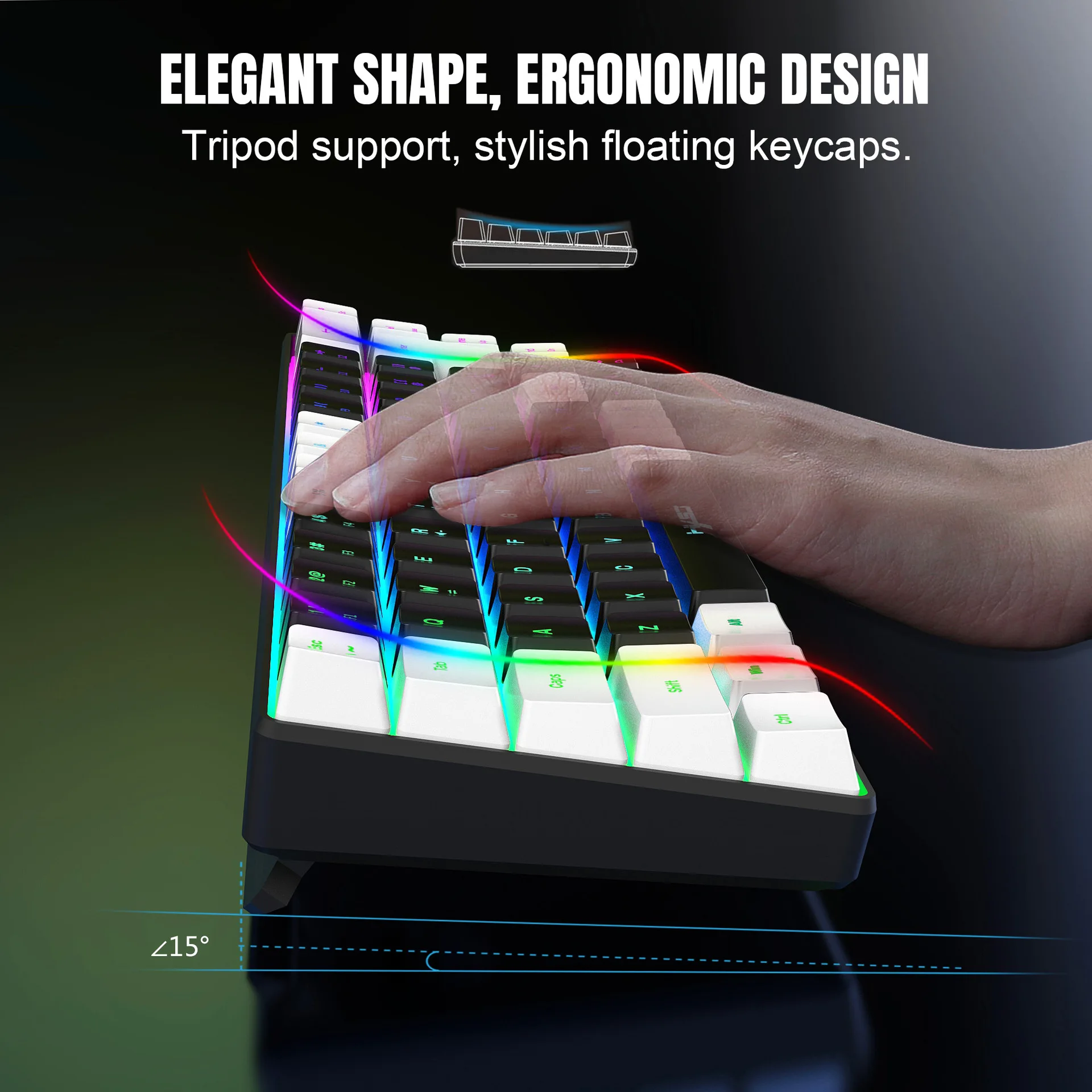 طقم لوحة مفاتيح وماوس مع إضاءة - مراجعة Gaming Keyboard And Mouse Combo Wireless وسعره