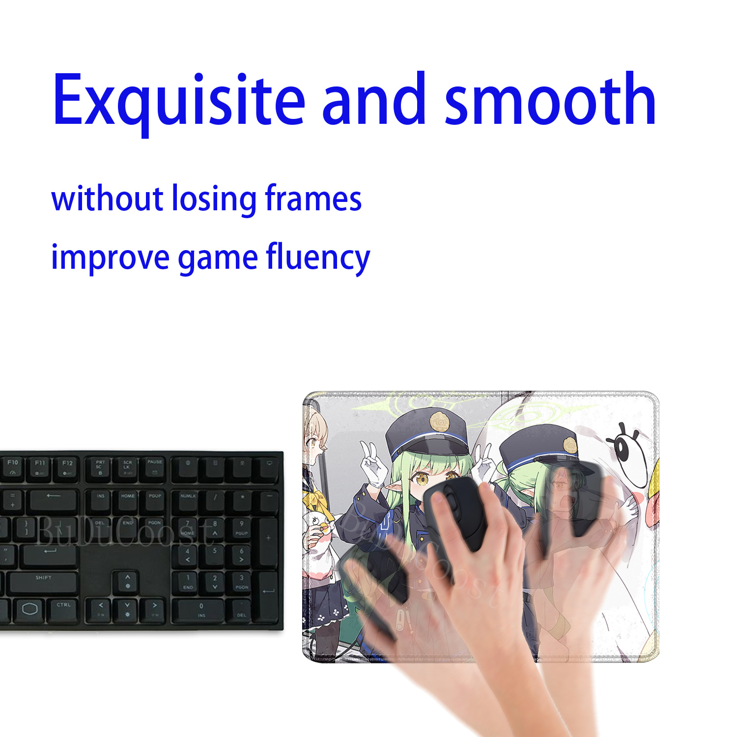 لوحة ماوس صغيرة الحجم من Blue  - مراجعة Gaming Keyboard Blue وسعره