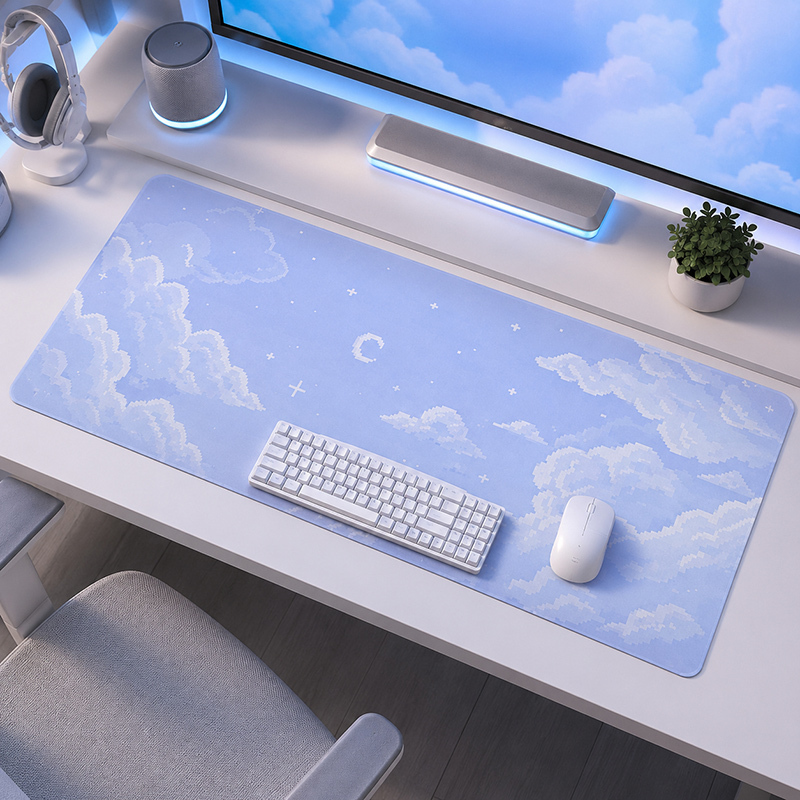 لوحة ماوس بلو مون كلاود سكاي ج - مراجعة Gaming Keyboard Blue وسعره