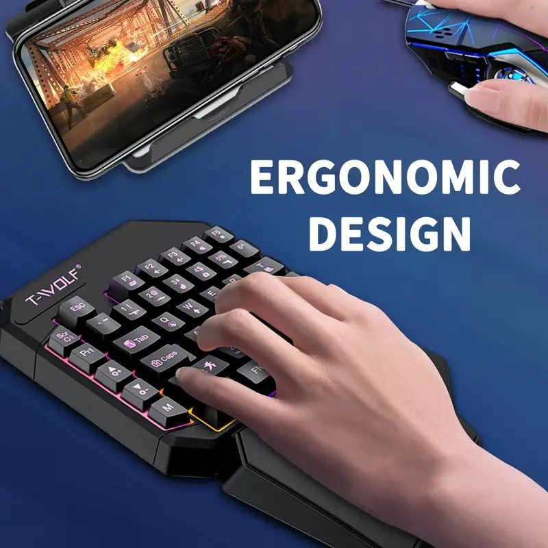 محول ألعاب محمول 2 في 1 من Foc - مراجعة Gaming Keyboard Bundle وسعره