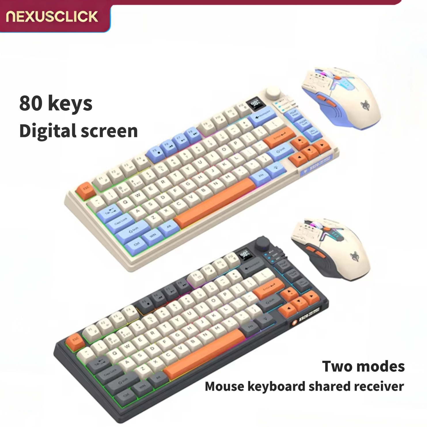 لوحة مفاتيح وماوس ثنائية الوضع - مراجعة Gaming Keyboard And Mouse Combo Wireless وسعره