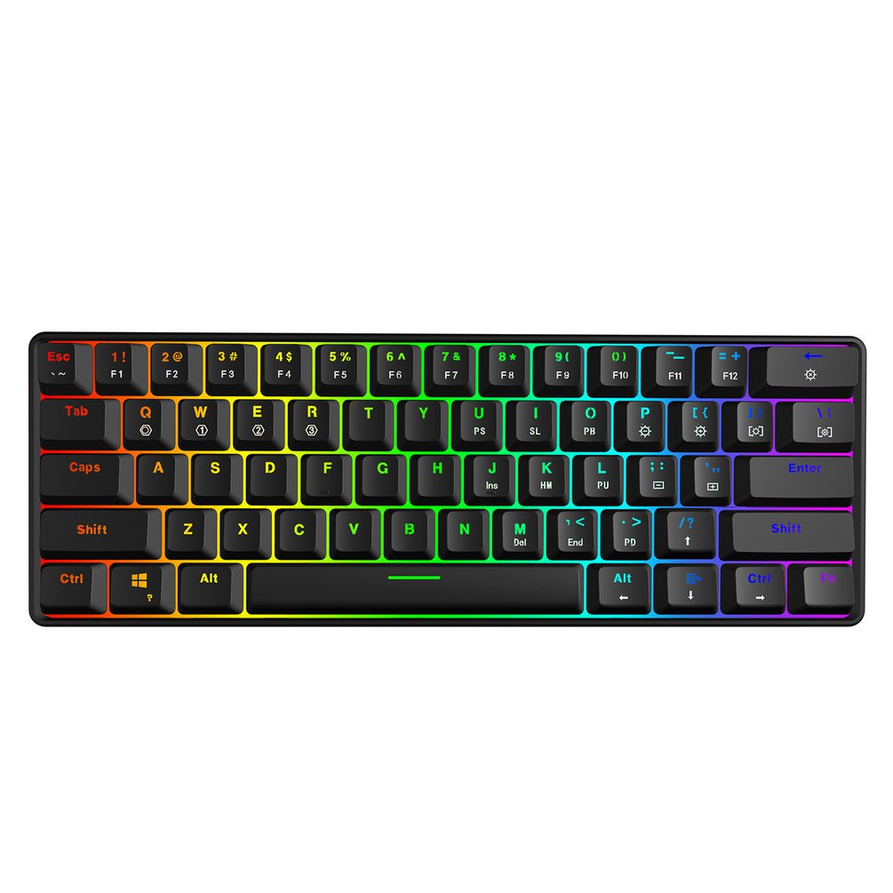 SKYLOONG GK61 لوحة مفاتيح ألعا - مراجعة Gaming Keyboard Bundle وسعره
