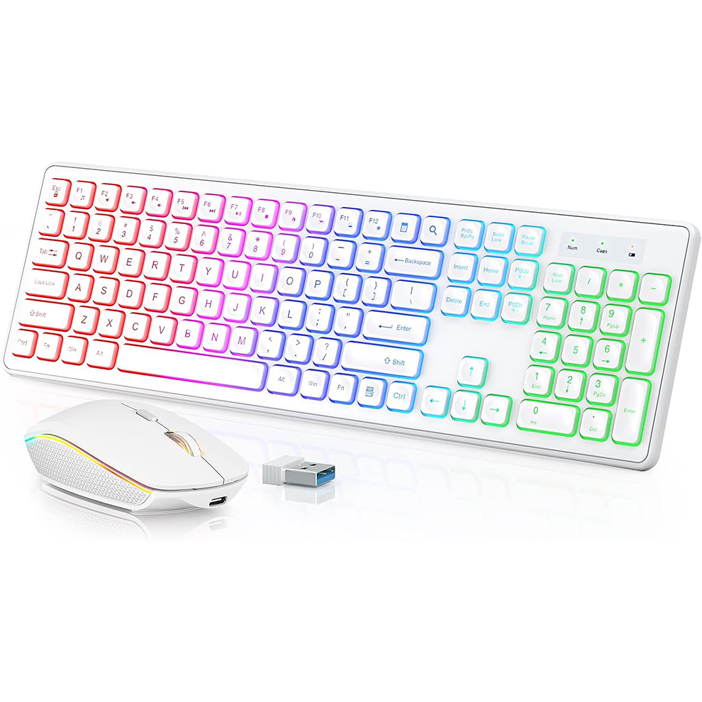 لوحة مفاتيح وماوس لاسلكية بإضا - مراجعة Gaming Keyboard Bundle وسعره